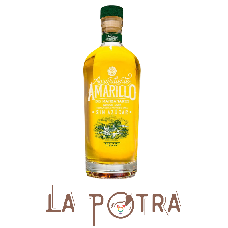 Aguardiente Amarillo Manzanares 24° pionero - 750 ml