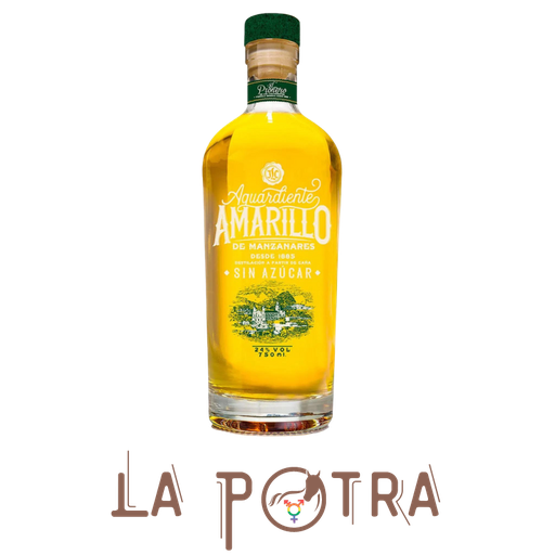 Aguardiente Amarillo Manzanares 24° pionero - 750 ml